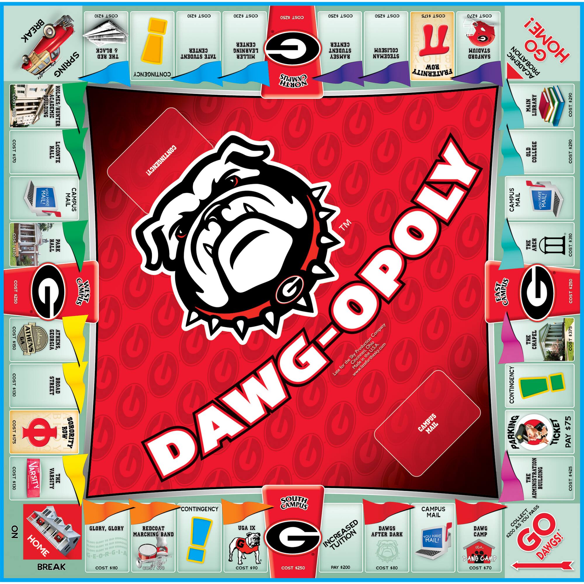 Late For The Sky Dawgopoly Game